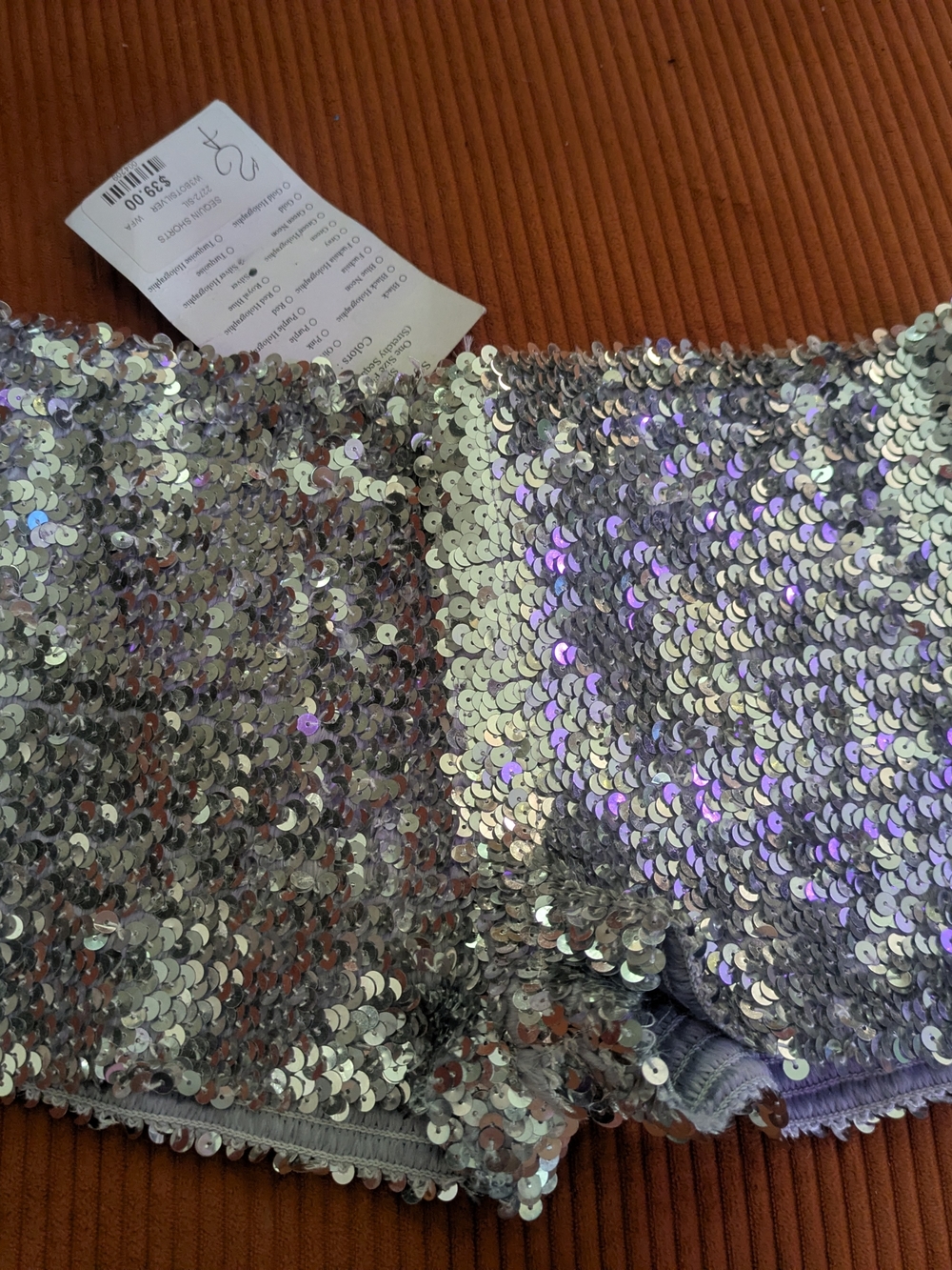 Silver Sequin Shorts - Sparkle Party Shorts